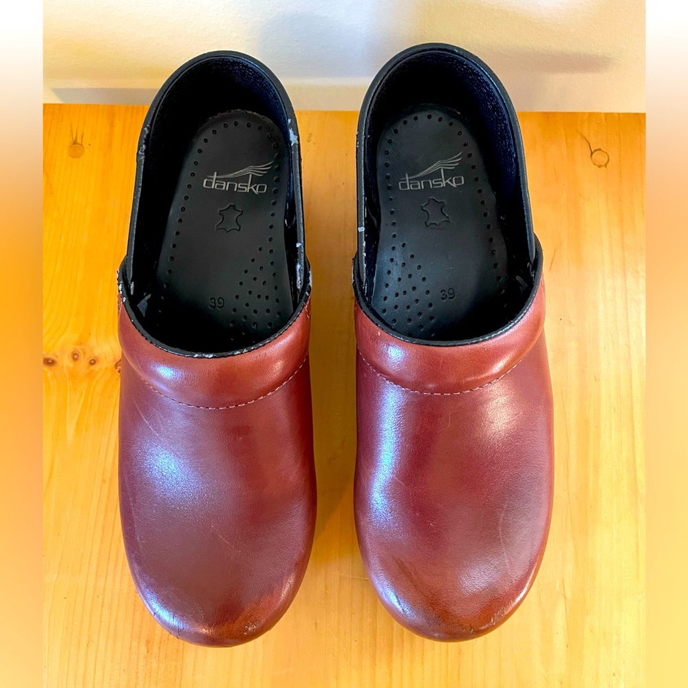 Dansko classic brown clogs
